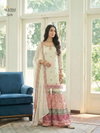 7077 And 7089 By Alizeh Georgette Sharara Suits Wholesalers In Surat
